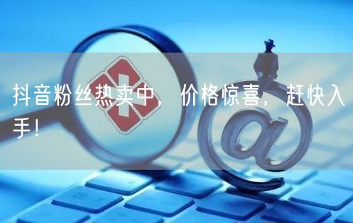 抖音粉丝热卖中，价格惊喜，赶快入手！