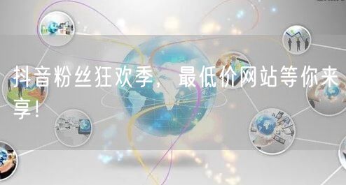 抖音粉丝狂欢季，最低价网站等你来享！